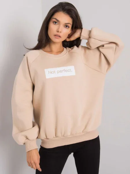 Hanorac cu glugă Fashionhunters bej