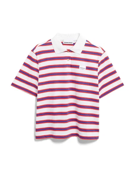 ARMEDANGELS Tričko režná / modrá červená