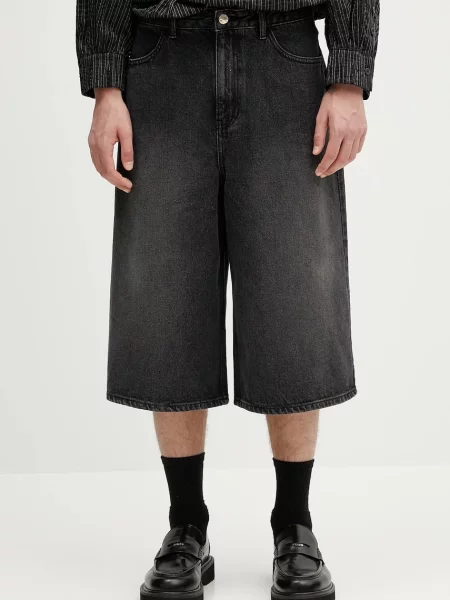Τζιν σορτς Ader Error Apparel-Bottom ανδρικό μαύρο