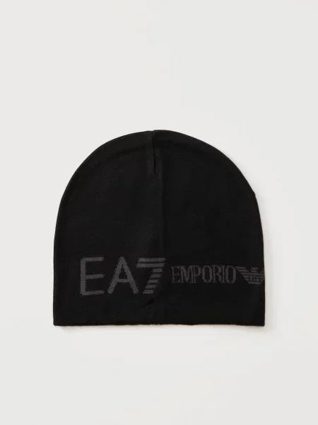 Emporio Armani Căciulă gri taupe negru