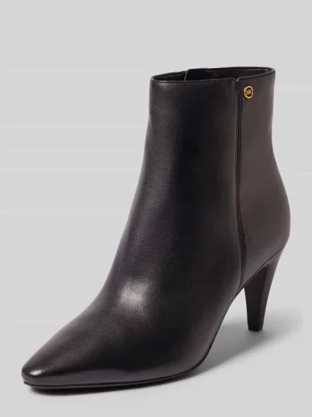 Botki z naturalnej skóry model DANIELA' Michael Michael Kors czarne