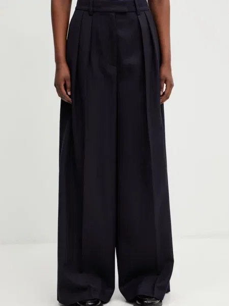 Anine Bing Lou Trouser pantaloni cu amestec de lână pentru femei