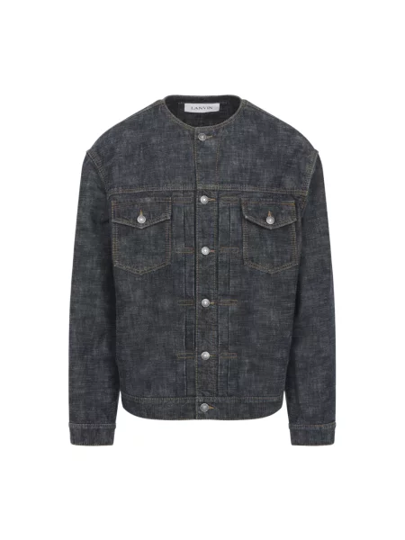 Kurtka jeansowa Lanvin niebieska