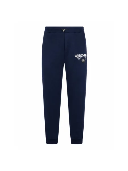 Joggery Philipp Plein polarowe niebieskie