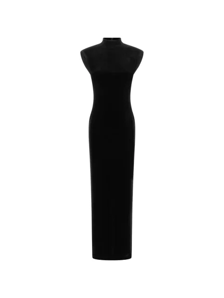 Rochie maxi Lauren Ralph Lauren de catifea negru