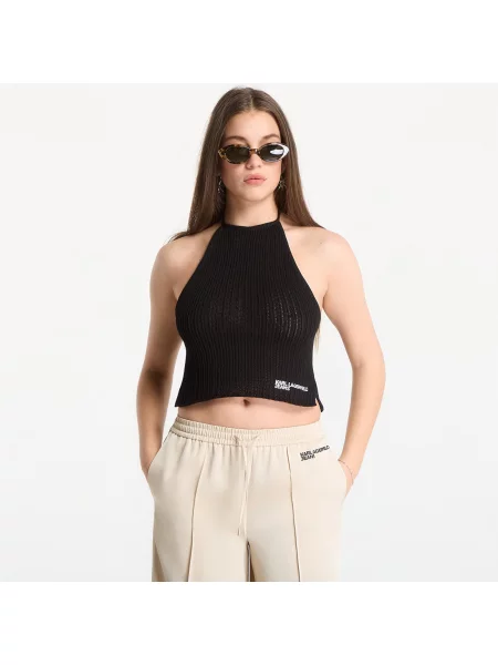 Топ Karl Lagerfeld Jeans черно