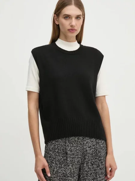 Telovnik s primesjo volne United Colors of Benetton črna