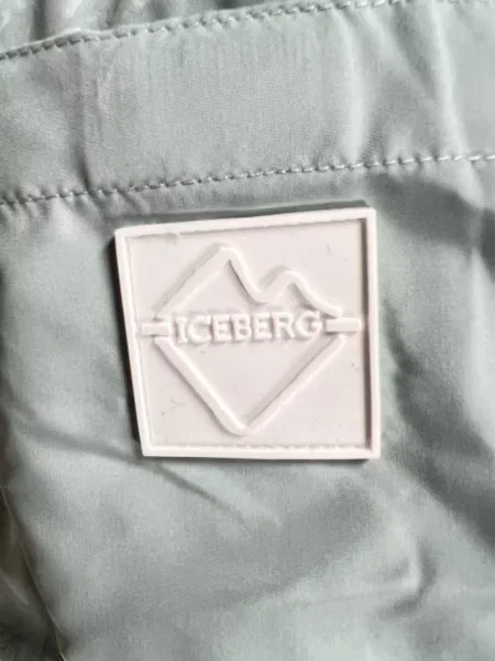 Slip de baie Iceberg cu dungi verde