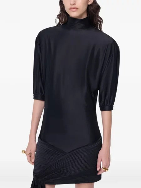 Rochie mini Rabanne cu volane negru