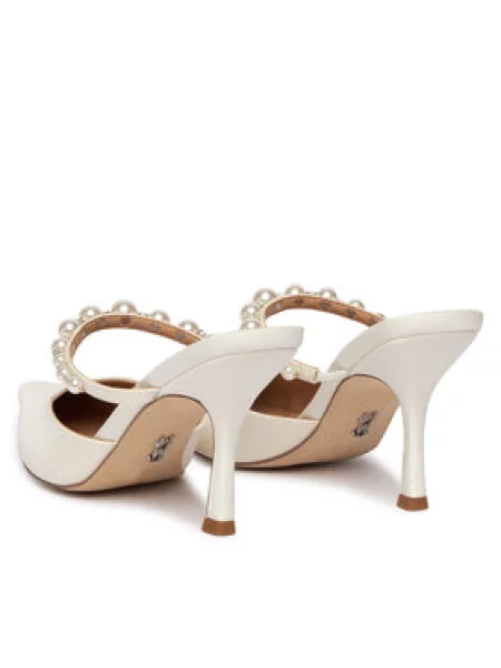 Steve Madden Mules Brecki-P S Ozdobnými Perličkami režná bílé