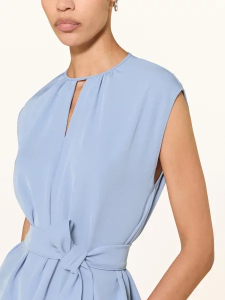 Sem Per Lei Bluzka Bez Rękawów Z Falbankami blau