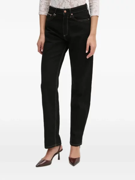 Blugi drepți Benetton negru