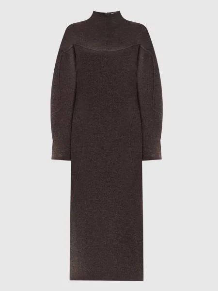 Шерстяное платье Max Mara коричневое