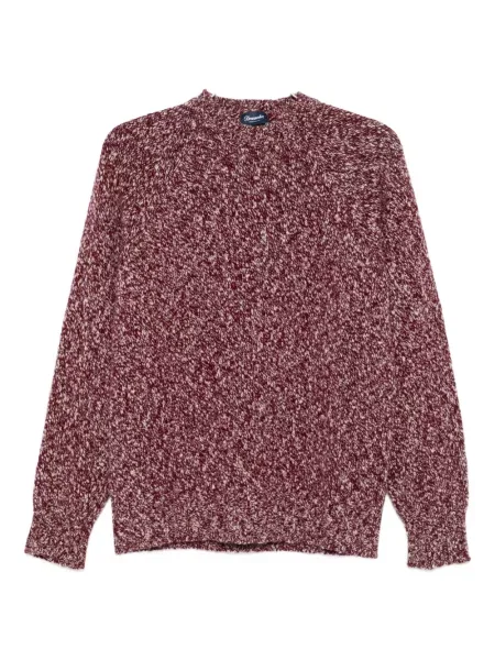 Вълнен пуловер Drumohr червено