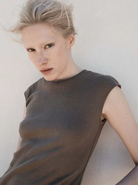 Топ MUUV. TETE TETE коричневий