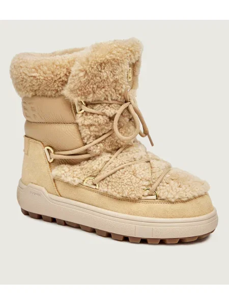 Bogner Bocanci Chamonix S 10 C | shearling | zamsz | piele bej