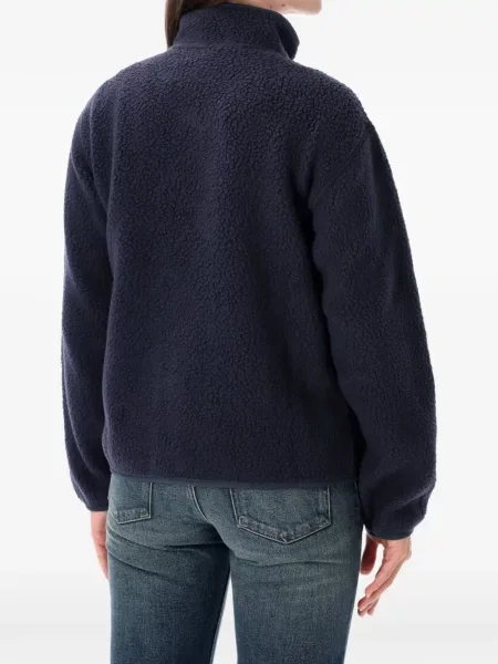 Geacă Patagonia din fleece albastru