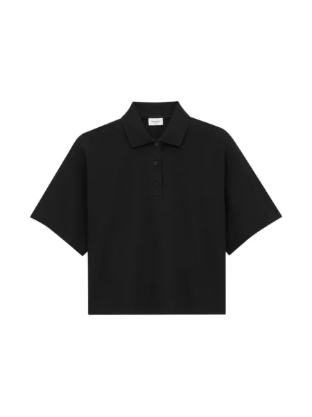Koszulka polo Saint Laurent czarna