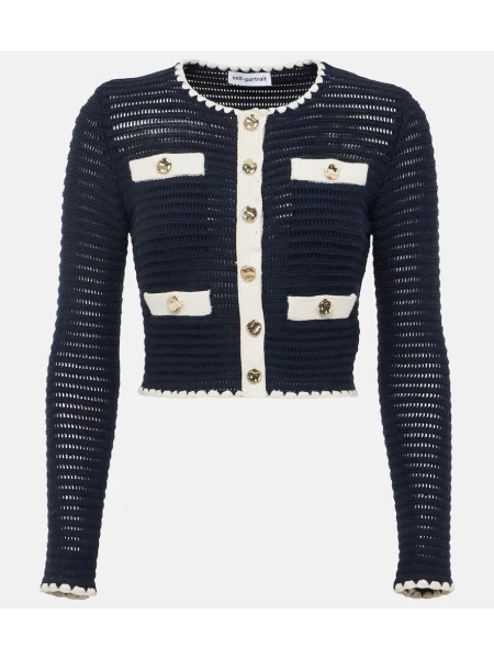 Cardigan Self-portrait albastru