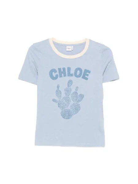 Koszulka Chloe z nadrukiem niebieska