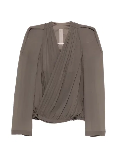 Geacă Rick Owens plisată gri