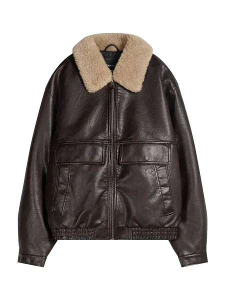 Bershka Geacă de primăvară-toamnă deschis / închis maro