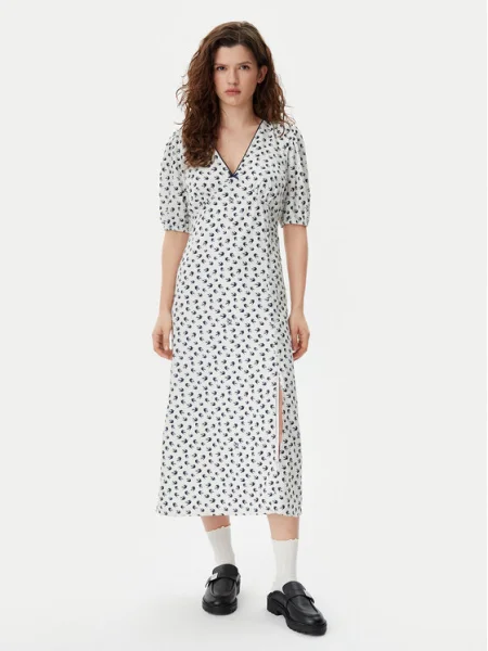 Tommy Jeans Rochie de vară Bird alb
