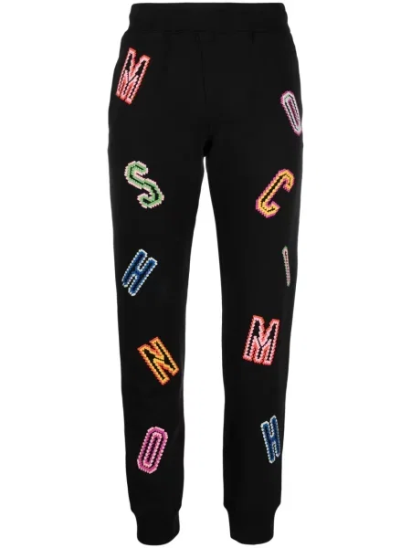 Бягане панталон Moschino Jeans бродирани