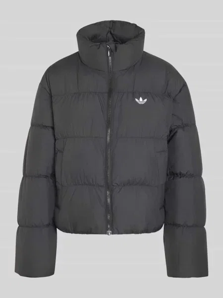 Kurtka pikowana o kroju regular fit ze stójką Adidas Originals czarna