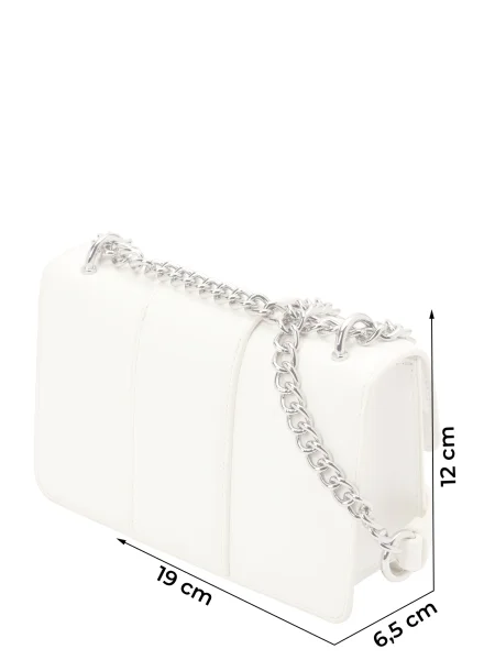 ARMANI EXCHANGE Torba za čez ramo JODIE srebrna / off-bela bela