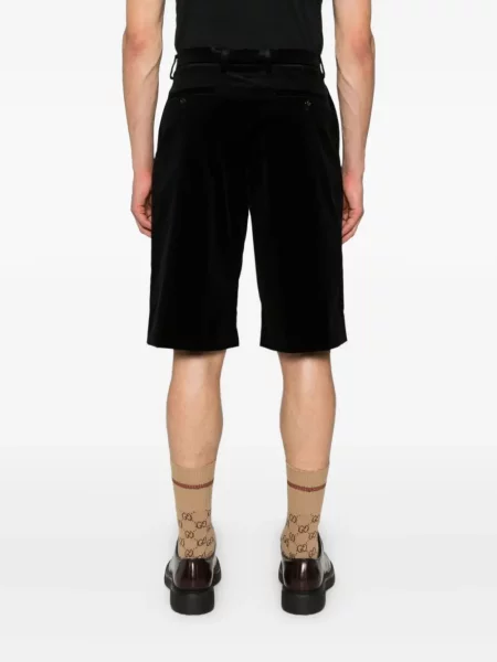 Pantaloni scurți Gucci plisate negru