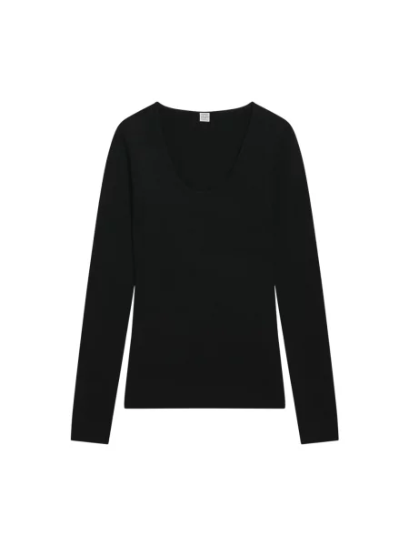 Sweter Toteme wełniany czarny