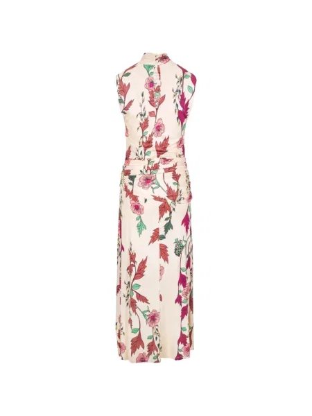 Rochie midi Johanna Ortiz cu model floral cu imagine