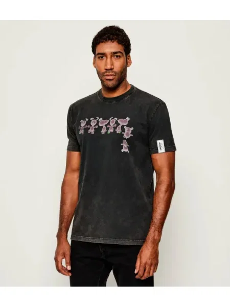 Iceberg Tricou ICE ICEBERG X PEANUTS gri