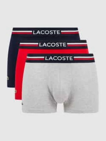 Lacoste Bokserki 3 Szt. rot granatowe