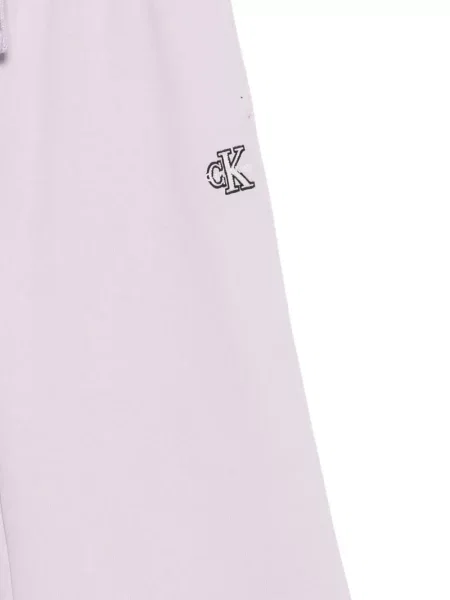 Spodnie dziecięce Calvin Klein fioletowe