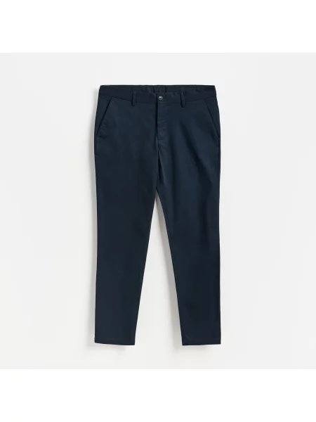 Reserved Chino slim fit nadrág tengerészkék