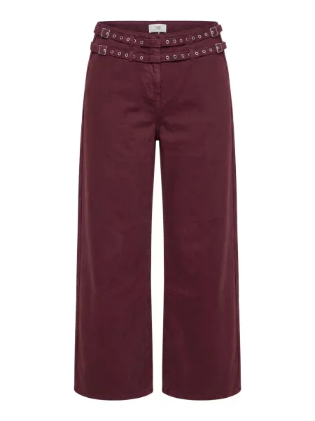 Hzl the label Jeans / burgundy roșu