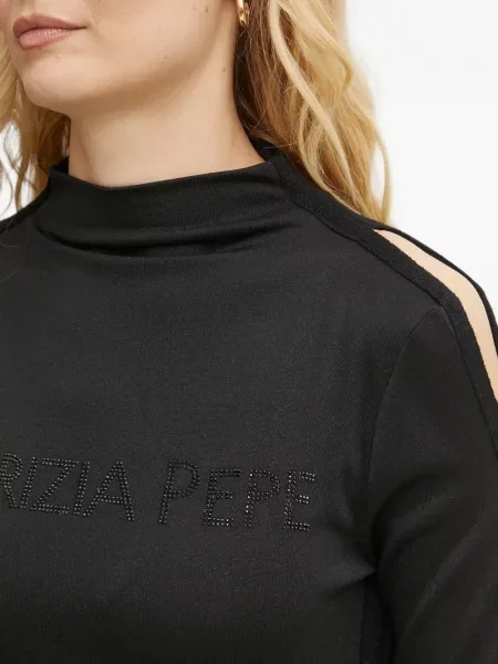 Rochie midi Patrizia Pepe până la genunchi de costum negru