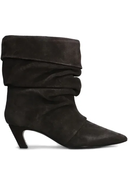 Botine Ash din piele de căprioară gri