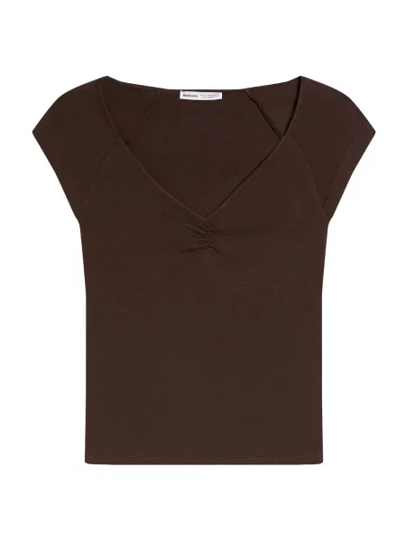 Bershka Majica čokolada
