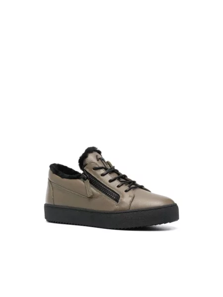 Sneakersy Giuseppe Zanotti skórzane biznesowe czarne
