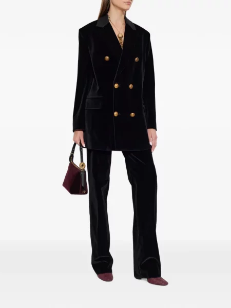 Pantaloni Etro de catifea negru