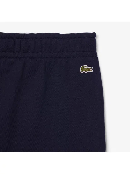 Lacoste Spodnie Dresowe Z Polaru granatowe