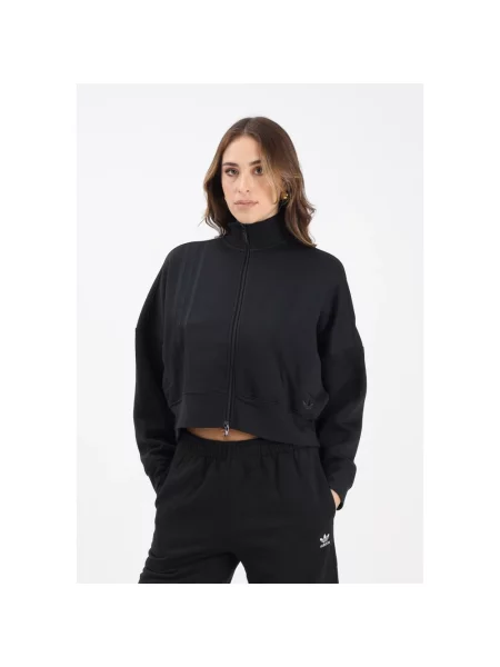 Bluza z suwakiem Off Placed z 3 paskami czarna