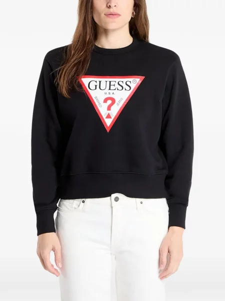 Pulover Guess cu imagine negru