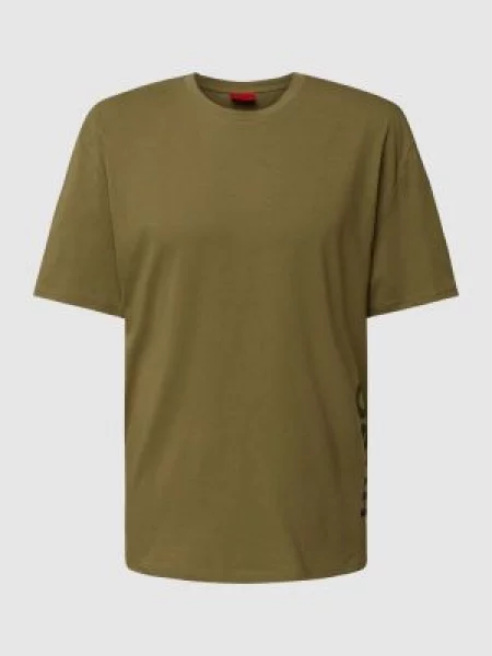 T-shirt o luźnym kroju z nadrukiem z logo Hugo