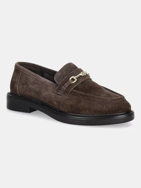 Steve Madden velúr mokaszin Huddles lapos talpú barna