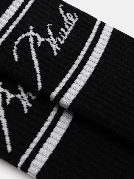 RHUDE șosete Script logo negru