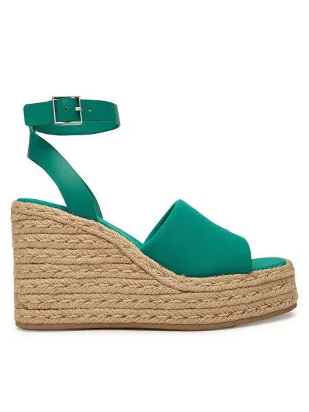 Еспадрили Calvin Klein Wedge Espad 70 Neopr Mg зелен
